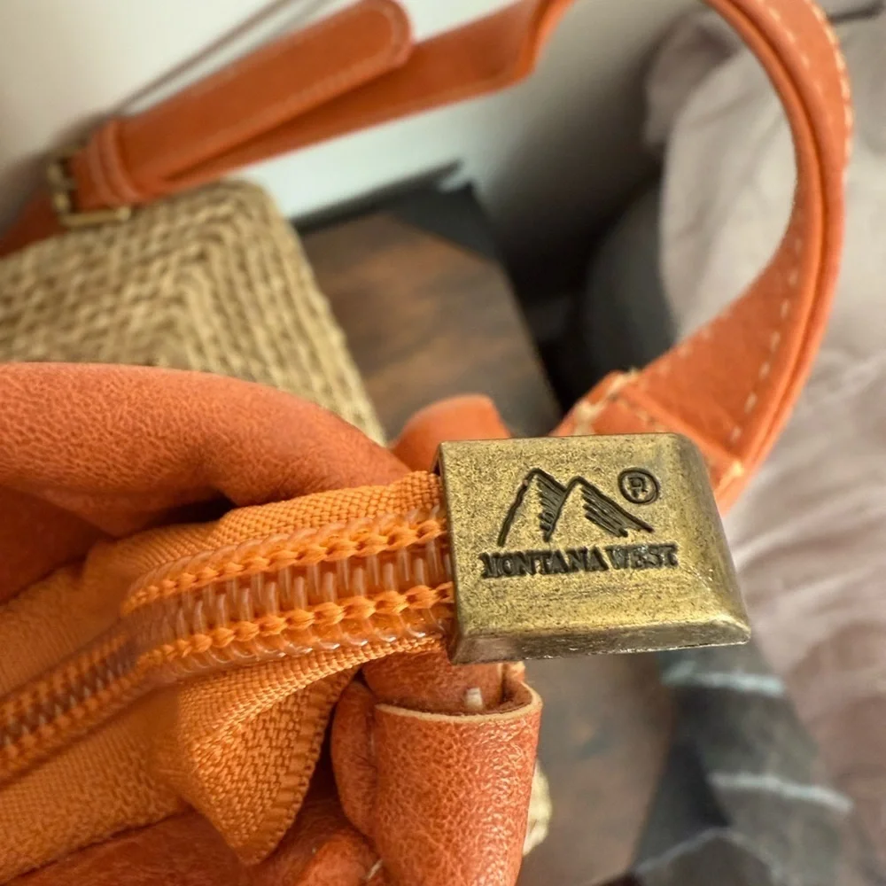 Montana West Orange Saddle Bag Western Studded Swiftie Orange Era Concert - Picture 7 of 13